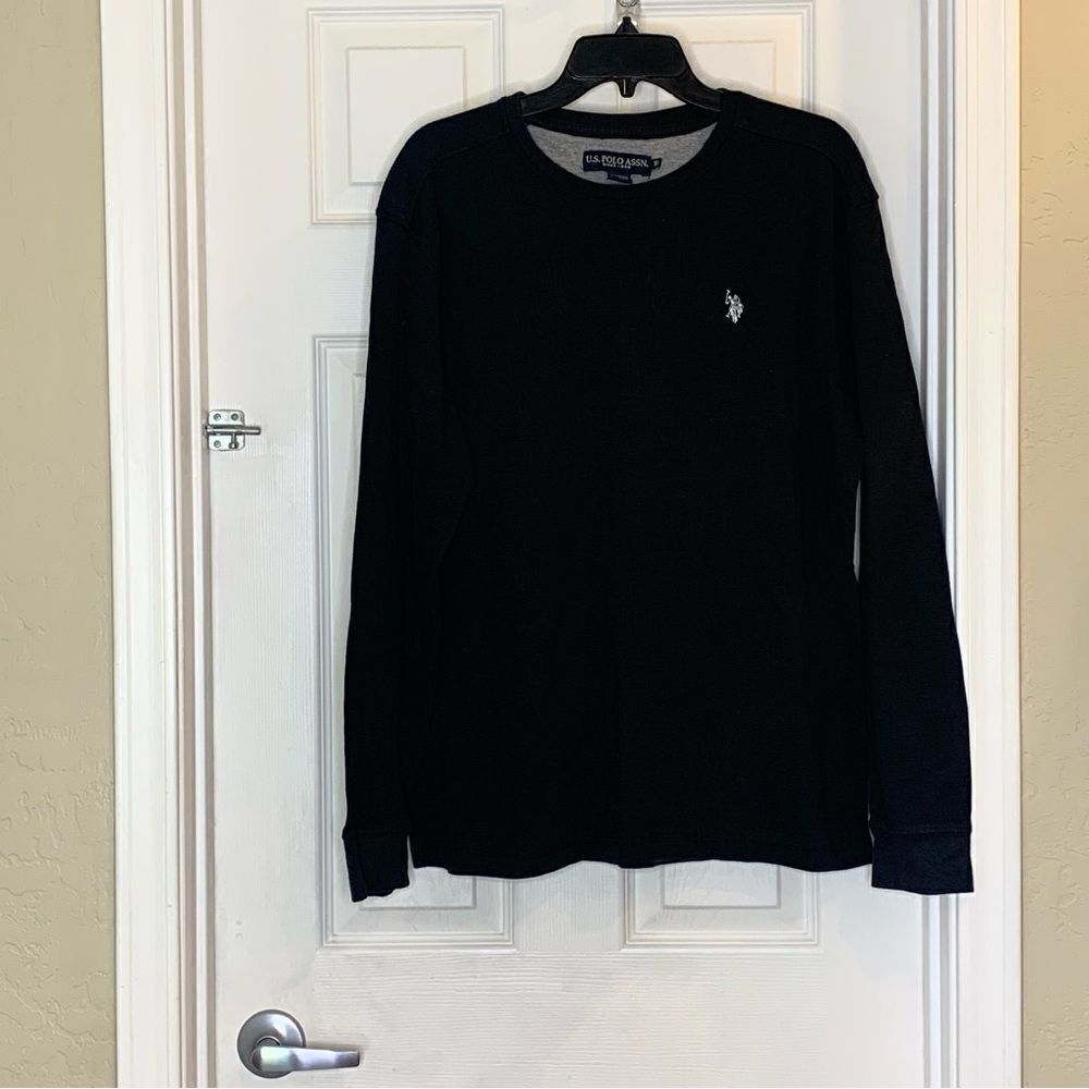 U.S Polo Assn. Men’s Knit Thermal Shirt Black Size XL